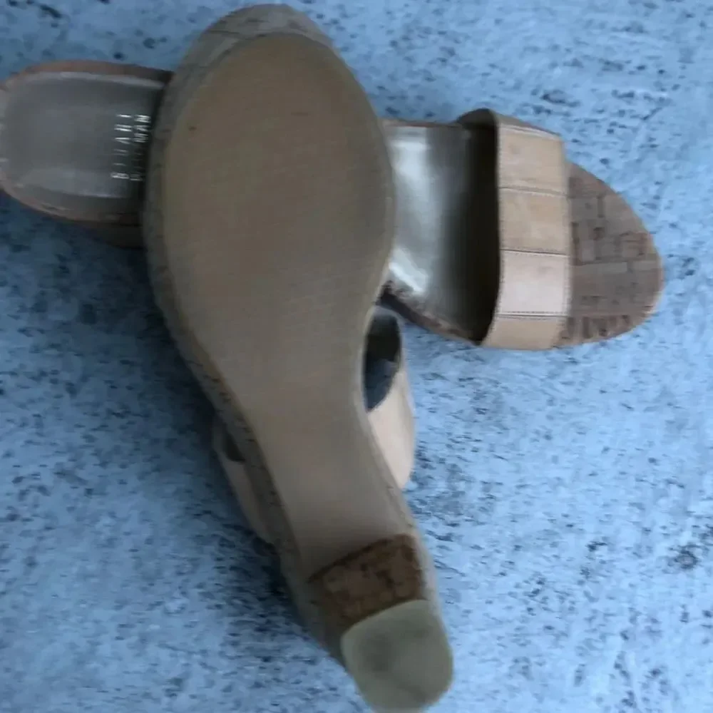 Stuart  Weitzman’s  cork heels